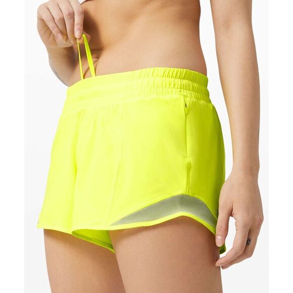 Lululemon Hotty Hot Low-Rise Short 4" *Highlight Yellow - Picture 3 of 8
